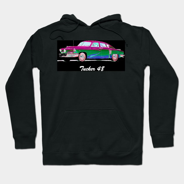 Tucker 48 Classic Retro Car Hoodie by CarloVaro